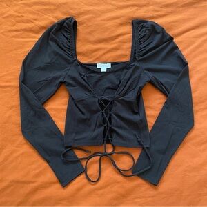 Long Sleeve Corset Top